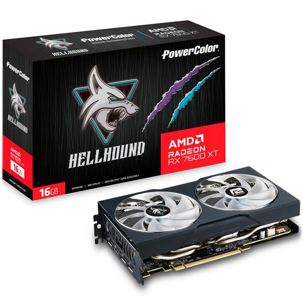 VGA PowerColor Radeon Hellhound RX 7600 XT 16GB GDDR6